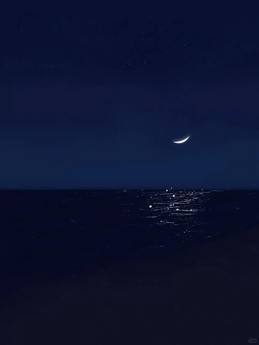 月下海岸